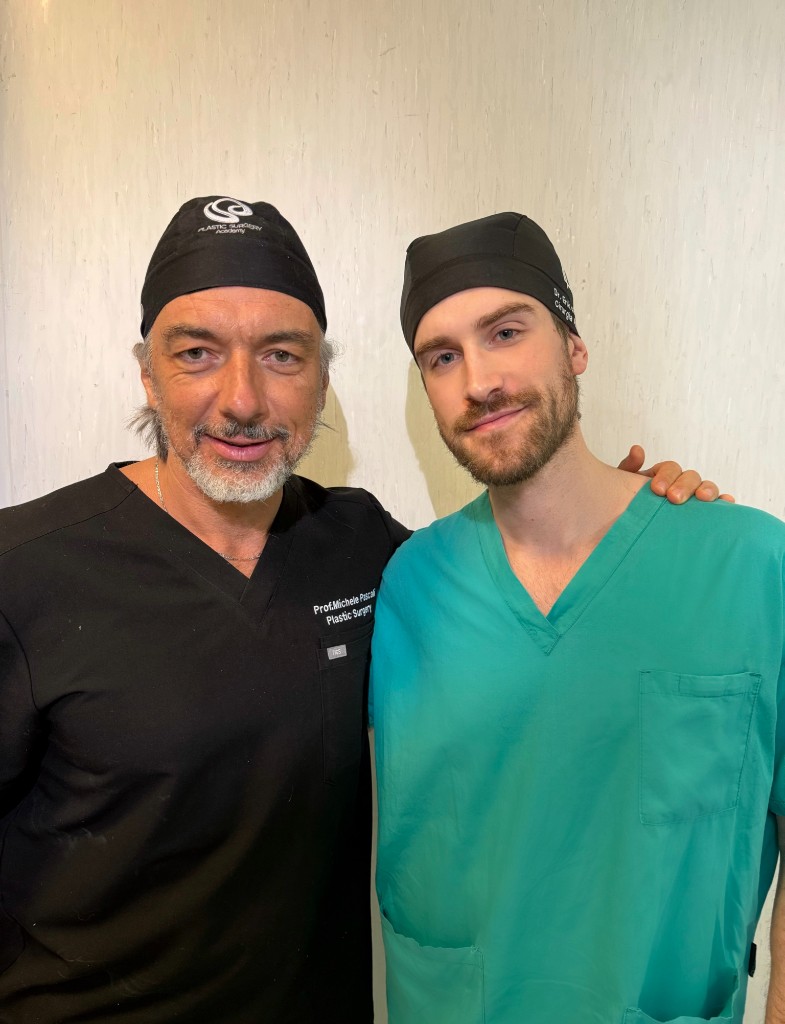 Dr. Erik Friedrich com Michele Pascale em Roma